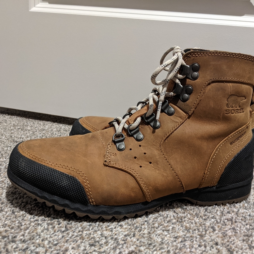 Sorel leather rain boots